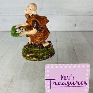 Vintage 70's Atlantic Mold BEGGER MAN Shepherd Piper Nativity Ceramic Figurine